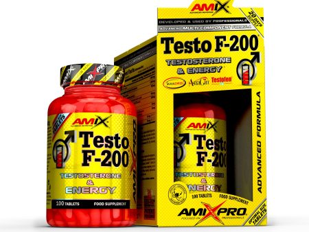 AMIX Testo F-200 - 100 Tabletas - Suplemento Alimenticio - Aumenta el Nivel de Testosterona - Aporta Fuerza, Energía y Resistencia - Refuerza el Sistema Inmunológico Embalaje Deteriorado Online Sale