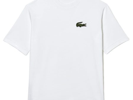 Talla: M - Camiseta Lacoste Th0062 de Cuello Turtle, Blanco, Unisex Adulto Embalaje Deteriorado For Cheap