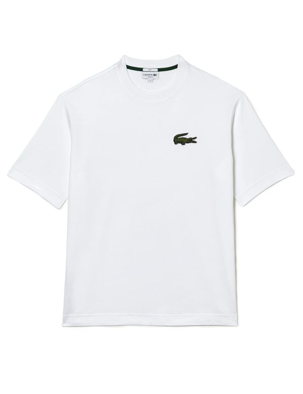 Talla: M - Camiseta Lacoste Th0062 de Cuello Turtle, Blanco, Unisex Adulto Embalaje Deteriorado For Cheap