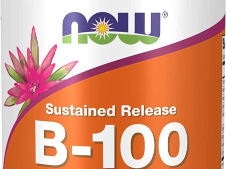 Now Foods B-100 - 100 Tabletas de Liberación Sostenida para una Óptima Absorción de Vitaminas B For Discount