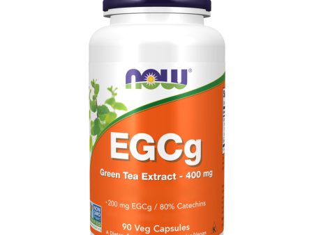 Now Foods, Extracto de Té Verde EGCG, 400mg, 90 Cápsulas Vegetales, Testado en Laboratorio, Sin Gluten, Sin Soja, Vegetariano, No GMO Embalaje Deteriorado For Discount