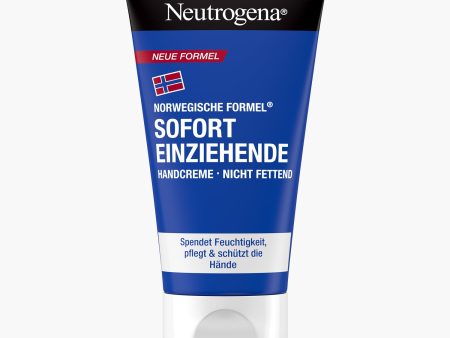 Neutrogena Crema de manos de absorción inmediata (75 ml), crema hidratante ligera y no grasa con glicerina + vitamina E para manos secas y agrietadas Embalaje Deteriorado on Sale