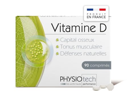 Yves Ponroy - Vitamine D Physiotech - Complément Alimentaire pour Renforcer les Défenses Naturelles, le Tonus Musculaire et l Immunité - 90 comprimés pour une Cure de 3 mois - Fabriqué en France pour un Capital Osseux Sain Fashion