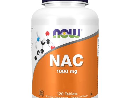 Now Foods, NAC (N-Acetyl Cysteine), 1.000mg, para 5 Días, Suplemento Alimenticio, 120 Comprimidos veganos, Probado en Laboratorio, Sin Soja, Sin Gluten, Vegano Embalaje Deteriorado Online now