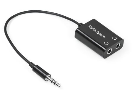 Adaptador Divisor Splitter de Auriculares Estéreo Mini-Jack 3,5mm 3 pines Macho a 2x MiniJack de Hembra - Audífonos - Negro Embalaje Deteriorado For Cheap