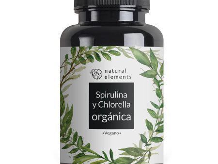 Espirulina y Chlorella orgánica, pastilla - 500 comprimidos - 2400mg de spirulina + 2400mg de chlorella por dosis diaria - Producto biológico certificado, ensayado en laboratorio, vegano Embalaje Deteriorado Cheap