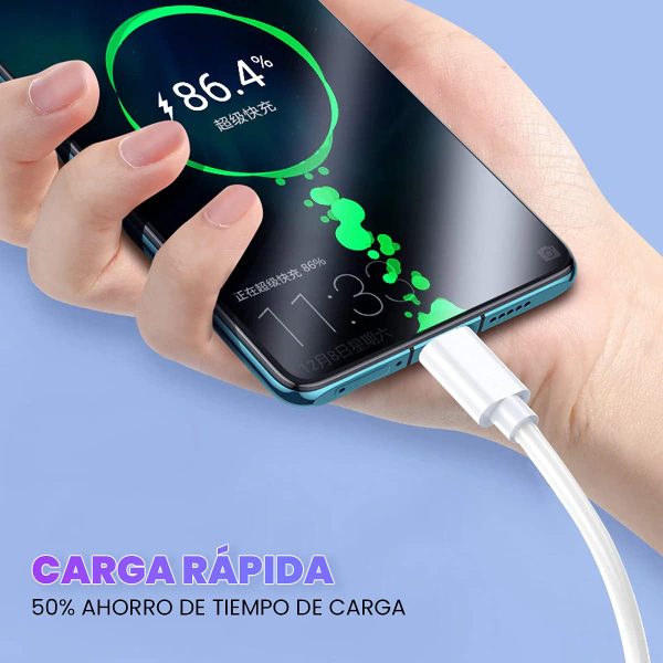 Cable Micro USB Carga Ultra Rápida APOKIN [1 Metro] 5V 3A para Móviles, Tablets, Ebook, Cámaras y más Reacondicionado Supply