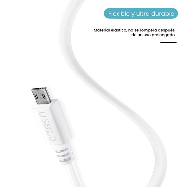 Cable Micro USB Carga Ultra Rápida APOKIN [1 Metro] 5V 3A para Móviles, Tablets, Ebook, Cámaras y más Reacondicionado Supply