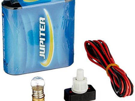 Jupiter (324620) - Kit Eléctrico Escolar, Set para el Colegio, Pila Petaca 4.5V, Interruptor 220V, Cable y Bombilla. Embalaje Deteriorado (Cad: 27 09 2023) Online