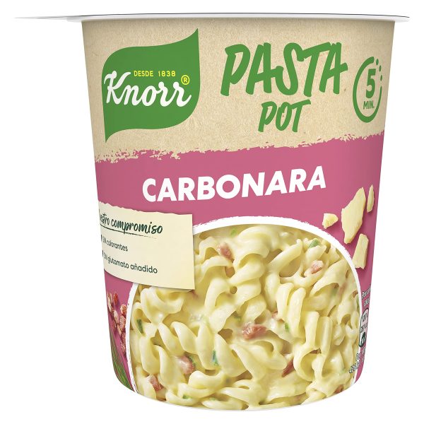 Knorr Pasta Pot Salsa Carbonara 62g - Pack de 8 Embalaje Deteriorado Sale