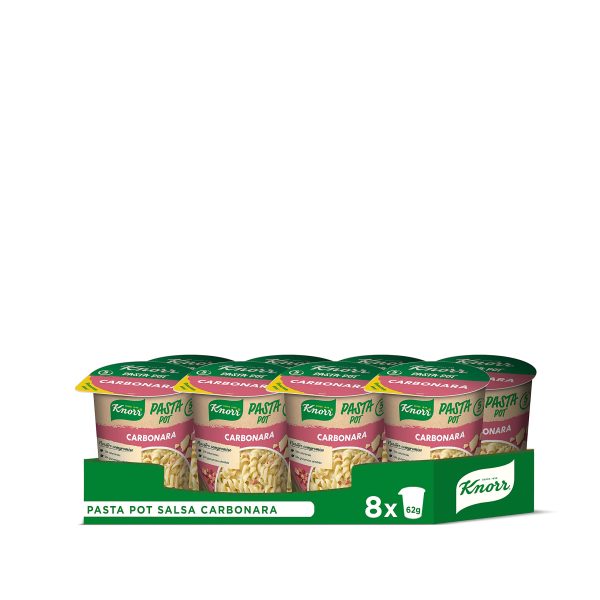 Knorr Pasta Pot Salsa Carbonara 62g - Pack de 8 Embalaje Deteriorado Sale