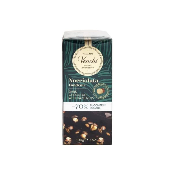 Venchi - Kit de Tabletas de Chocolate Negro con Avellanas -70 % de Azúcares, 600 g - Sin Gluten Hot on Sale