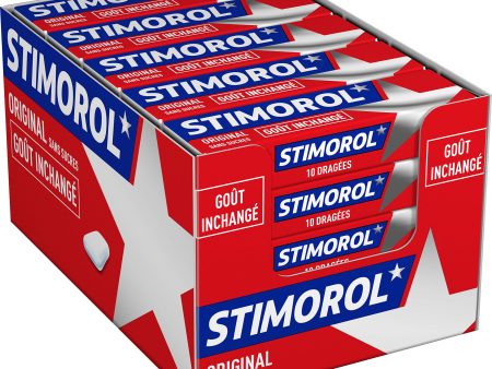 Stimorol Original - Chicle sin azúcar con edulcorantes - Sabor Menta Regaliz - Lote de 2 paquetes de 25 paquetes de 10 tabletas (14 g) Discount